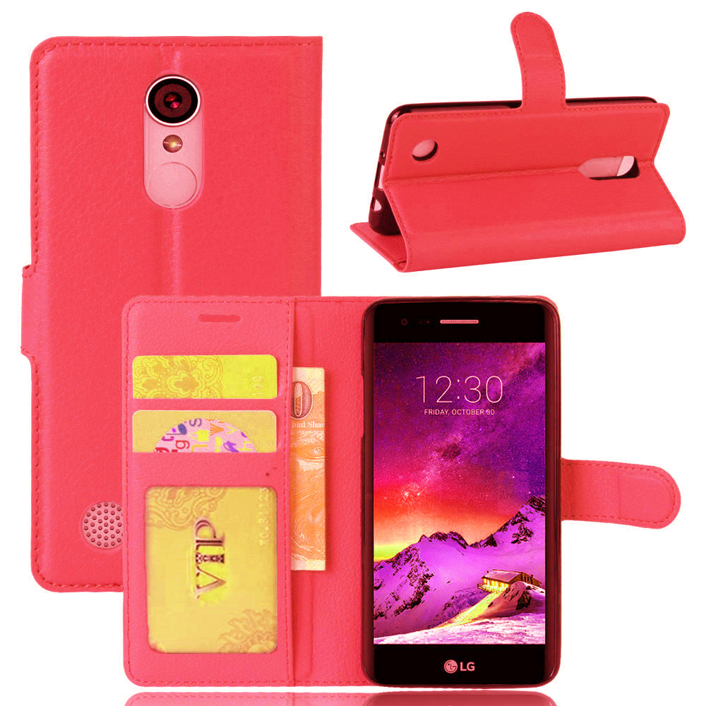 Étui portefeuille folio en cuir pour LG K4 2017 Étui portefeuille folio en cuir pour LG K4 2017